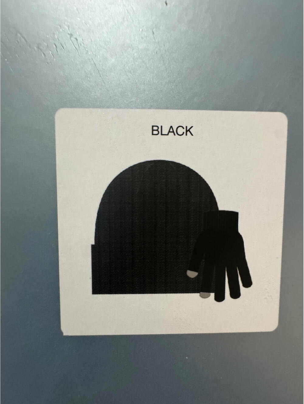 Wayland Square Black Hat & Gloves Set Made with Recycled Fibers